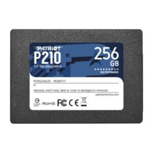 HD interno solido 256GB Patriot P210 2.5 pulg. SATA iii 500MB/S / 400MB/S P210S256G25