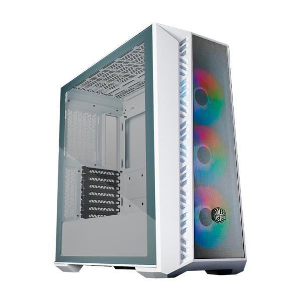 Case Gaming RGB Cooler Master masterbox 520 mesh mid tower ventiladores 3 de 120MM con vidrio lateral y malla frontal MB520-WGNN-S00