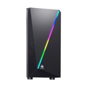 Case Gaming RGB eagle warrior CG05AARA001C H430 mid tower sin ventilación incluida con vidrio frontal y lateral y tira RGB