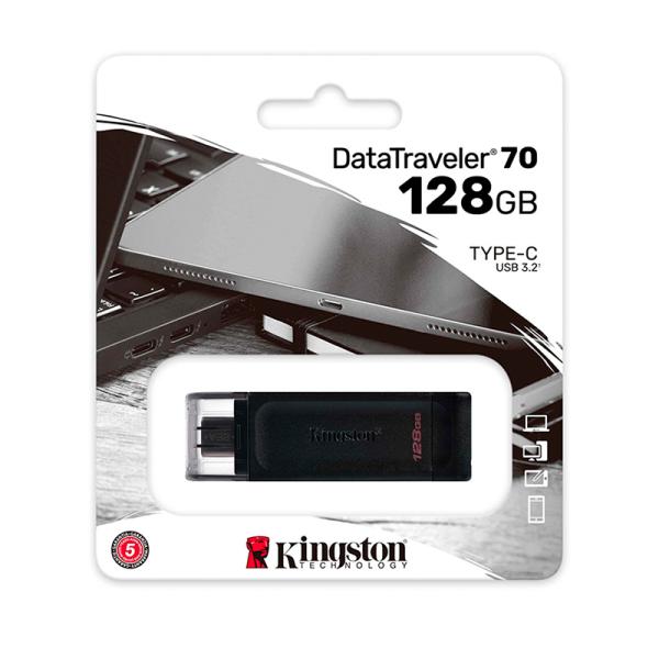 Memoria USB 128GB Kingston DataTraveler 70 USB-C 3.2 Gen 1 DT70/128GB