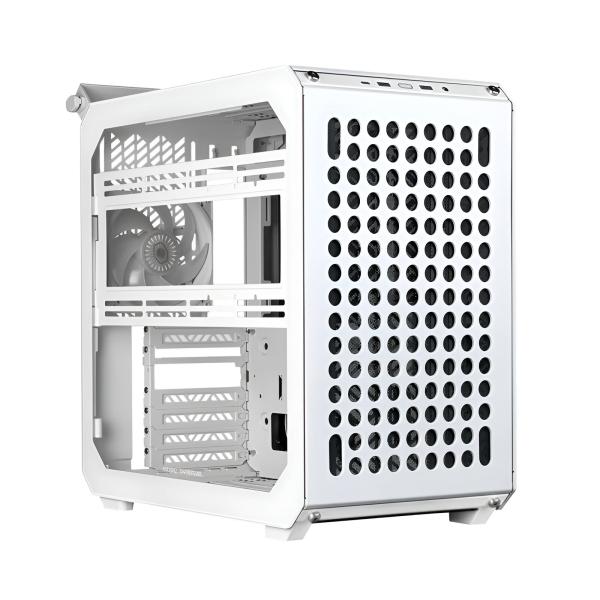 Case Cooler Master qube 500 flatpack edition mid tower ventilador 1 de 120MM con vidrio y malla lateral Q500-WGNN-S00