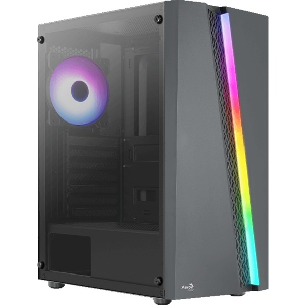 Case Gaming RGB Aerocool BLADE-G-BK-V1 mid tower ventiladores 4 de 120MM con vidrio lateral ACCM-PV46043.11