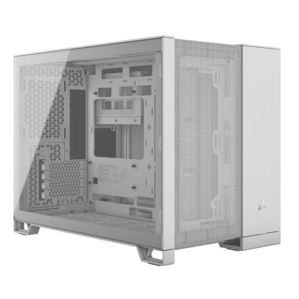 Case Gaming Corsair 2500D airflow mini tower sin ventilación incluida con vidrio lateral y malla frontal CC-9011264-WW