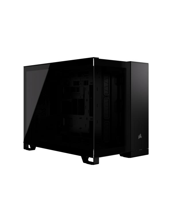 Case Gaming Corsair 2500X vidrio mid tower sin ventilación incluida con vidrio lateral y frontal CC-9011265-WW