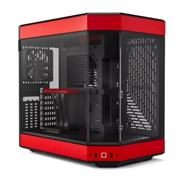 Case Gaming hyte Y60 mid tower ventiladores 3 de 120MM con vidrio frontal, lateral y esquina CS-HYTE-Y60-BR
