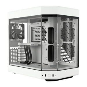 Case Gaming hyte Y60 mid tower ventiladores 3 de 120MM con vidrio frontal, lateral y esquina CS-HYTE-Y60-WW