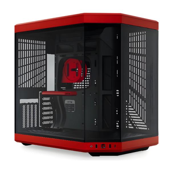 Case Gaming hyte Y70 mid tower sin ventilación incluida con vidrio frontal y lateral CS-HYTE-Y70-BR