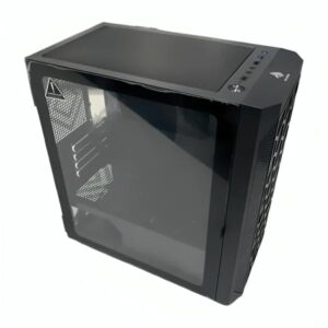 Case Gaming RGB eagle warrior CG06AKRA001C mini tower sin ventilación incluida con vidrio lateral y malla frontal