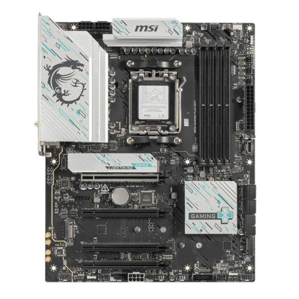 Tarjeta madre MSI B850 Gaming Plus WiFi AM5 ATX DDR5 911-7E56-001 negro / blanco