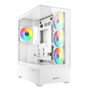 Case RGB Sharkoon AK6 mid tower ventiladores 4 de 120MM con vidrio lateral 4044951041701