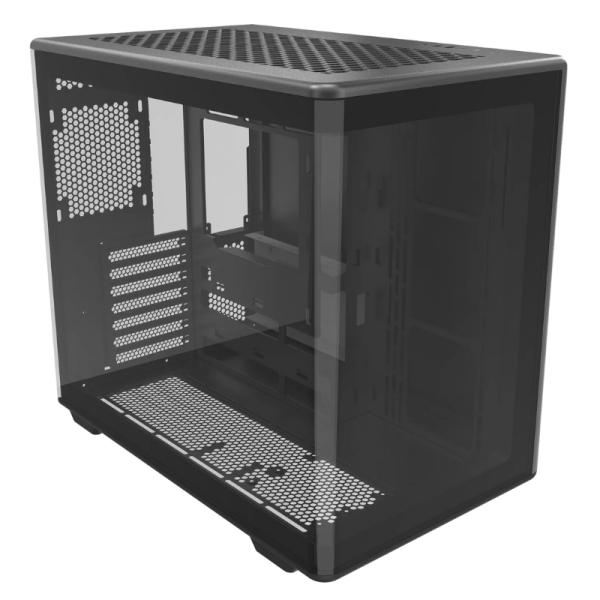 Case Cooler Master elite 600 mid tower sin ventilacion incluida con panel lateral y frontal E600-KGNN-S00