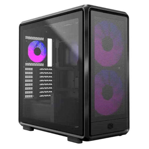 Case RGB Cooler Master masterframe 600 mesh mid tower ventiladores 3 (2X200MM + 1X120MM) con vidrio templado MF600M-KGNN-S01