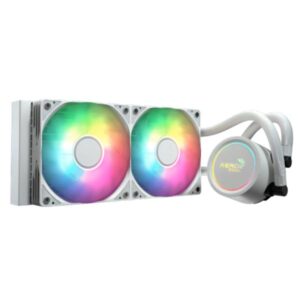 Enfriamiento liquido RGB Aerocool abyss L240R wht AIO 240MM LGA115X-1851/ AM5/AM4 ACLA-AB24117.21