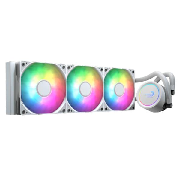 Enfriamiento liquido RGB Aerocool abyss L360R wht AIO 360MM ACLA-AB36117.21