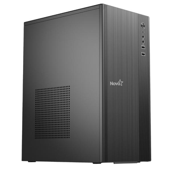 Case Nova MZ-580B sin ventilación incluida con fuente de poder 600W E010-171