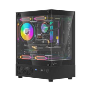 Case formula v line cristal Z1CM Plus ar mini torre 3 abanicos ARGB de 120 mm acero spcc 4711401667148