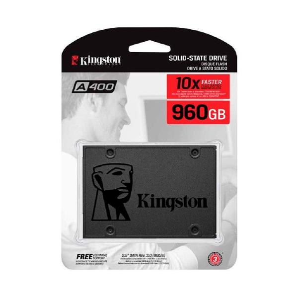 HD interno solido 960GB Kingston A400 2.5 pulg. SATA iii 500MB/S / 450MB/S SA400S37/960GB