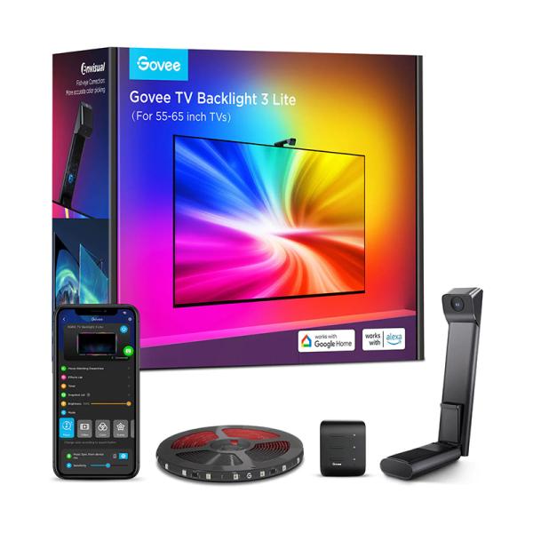 Luces govee TV backlight 3 55-65 pulg. rgbic Wi-Fi Bluetooth H60991D1