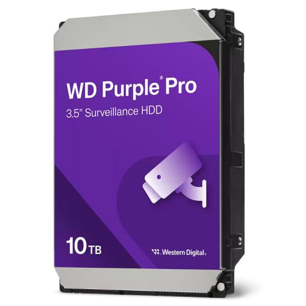 HD Interno 10TB Western Digital WD102PURP 3.5 Pulg Sata III 512MB/S 7200 RPM Cache Surveillance – Morado
