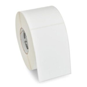 ROLLO DE ETIQUETA ZEBRA Z-ESSENTIALS 540T 4 PULG X 2 PULG NUCLEO 1 PULG 5.1 PULG OD CON PERFORACION 1770 ETIQUETAS/ROLLO