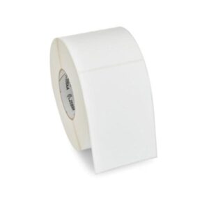 ROLLO DE ETIQUETA ZEBRA Z-ESSENTIALS 540T 4 PULG X 6 PULG NUCLEO 1 PULG 5.1 PULG OD CON PERFORACION 612 ETIQUETAS/ROLLO