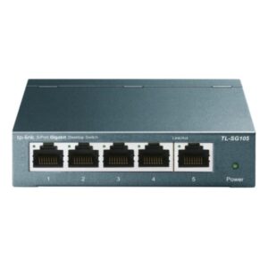 SWITCH TP LINK TL-SG105(UN) 5 PUERTOS RJ45 GIGABIT 10/100/1000 MBPS NO ADMINISTRABLE