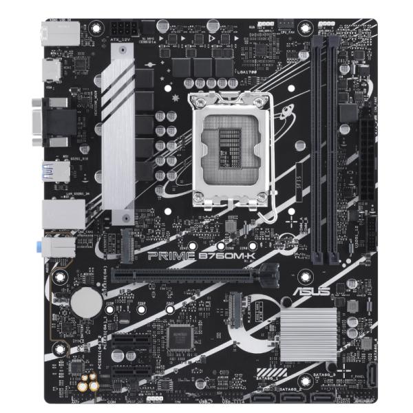 Tarjeta madre ASUS Prime B760M-K LGA1700 micro ATX DDR5 90MB1FI0-M1EAY