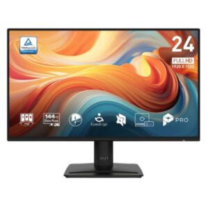 Monitor MSI Pro MP242 E14A 24 pulg. plano 1920X1080 FHD 144 hz IPS adaptive sync HDMI displayport VGA hdr altavoces 9S6-3PD1CT-014