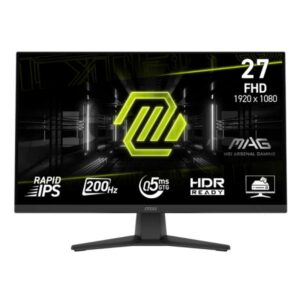 Monitor MSI mag 272F 27 pulg. plana 1920 x 1080 FHD 200Hz rapid IPS adaptive-sync hmdi / displayport 9S6-3CE51T-002