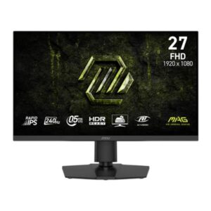 Monitor Gaming MSI mag 272PF X24 27 pulg. plana 1920 x 1080 FHD 240Hz IPS adaptive-sync altavoces 2X2W 9S6-3CE59T-023