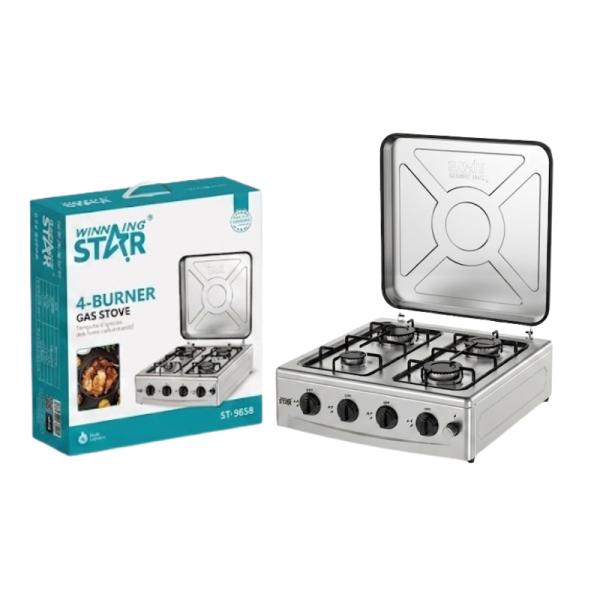 Cocina de gas de 4 quemadores winning star ST-9658 con encendido electrico OHL-462-WST-12210