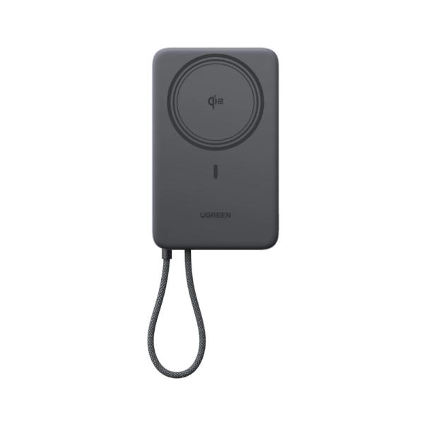 Power bank ugreen PB570 10000 mah QI2 15W/CABLE USB-C integrado/carga 30W 75982B