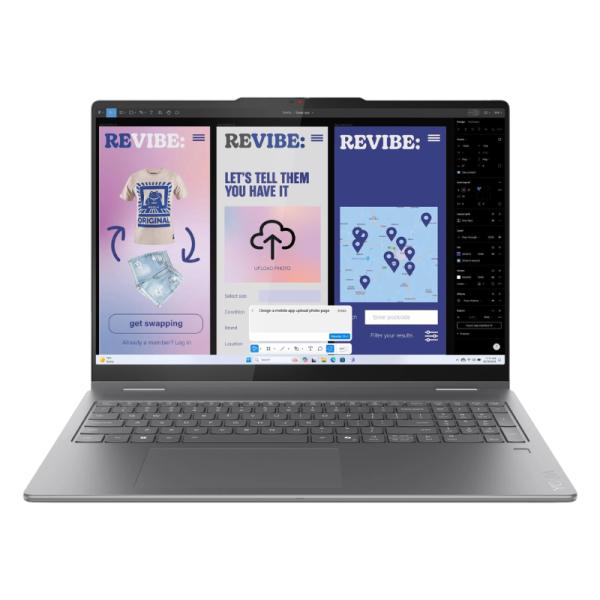 Laptop Lenovo yoga 7I 2 en 1 16ILL10 inglés 16 pulg. Intel Ultra 7 256V 16GB RAM LPDDR5X 512GB SSD Intel arc 140V sin RGB touch win 11 Home 83JT0047US
